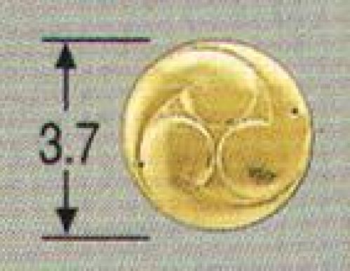 鈴木提灯 8027-1 提灯小物・付属品 飾り金具 二の紋（巴） 提灯の重化に付ける飾り金具。 サイズ／スペック